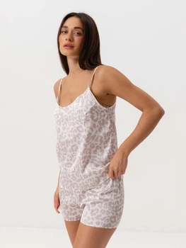 Піжама (майка + шорти) жіноча BARWA garments 0340/72 M Капучино (2113400722651)