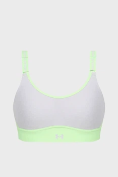 Жіночий сірий топ UA Infinity Mid 2.0 Bra-GRN Under Armour S A-C 1384123-712