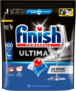 Средство для мытья посуды в посудомоечных машинах FINISH Ultimate 100 капсул (5908252012091)