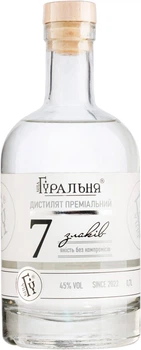 Дистилят преміальний 7 злаків Біла Гуральня 0.7 л 45% (4820273780081N)