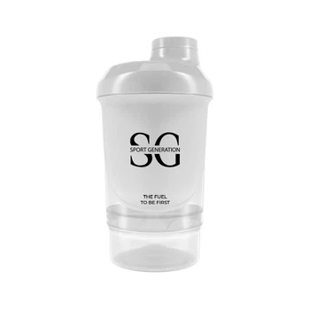 Спортивный шейкер Sport Generation Wave Nano, 300+150 мл - Opal White