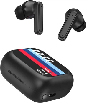 Słuchawki bezprzewodowe Forever TWSS-500 ANC + ENC Bluetooth 5.3 Czarne (GSM189130)