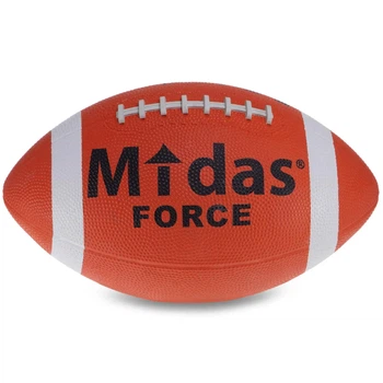 Мяч для американского футбола резиновый Senior Midas force оранжевый