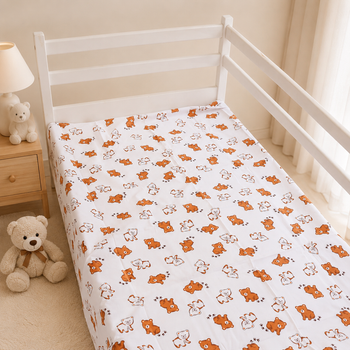 Простынь Mirson Ranforce Elite 17-0973 Sweet Teddy 150х220 см (2200013497301)