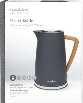 Czajnik elektryczny Nedis 1.7 l Szary (KAWK510EGY)