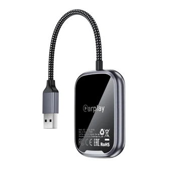 Адаптер CarPlay ACEFAST QC1 беспроводной USB A Metal Grey