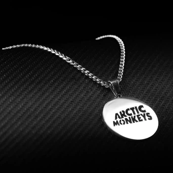 Подвеска кулон на шею цепочка ARCTIC MONKEYS от украинского производителя из нержавеющей стали на подарок