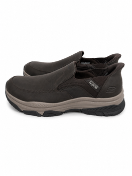 Сліпони чоловічі Skechers Swift Fit Hands Free Slip-ins коричневі Memory Foam 40