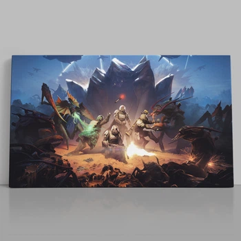 Интерьерная картина Helldivers 2, декор в комнату геймера, 24×42 см (id6622)