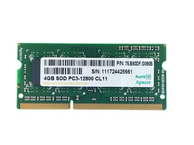 Оперативная память для ноутбука SODIMM Apacer DDR3 4Gb 1600MHz PC3-12800S (75.B93DF.G090B) 14883 Б/У