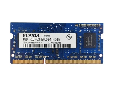 Оперативна пам'ять для ноутбука SODIMM Elpida DDR3 4Gb 1600MHz PC3-12800S (EBJ40UG8BBU0-GN-F) 14943 Б/У