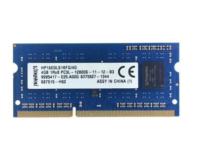 Оперативна пам'ять для ноутбука SODIMM Kingston DDR3L 4Gb 1600MHz PC3L-12800S (HP16D3LS1KFG/4G) 15011 Б/У