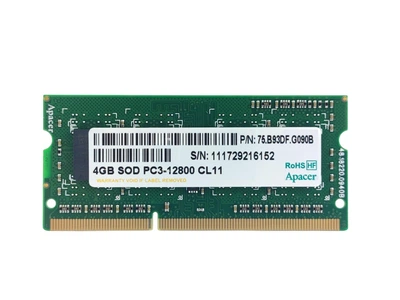 Оперативная память для ноутбука SODIMM Apacer DDR3 4Gb 1600MHz PC3-12800S (75.B93DF.G090B) 14890 Б/У