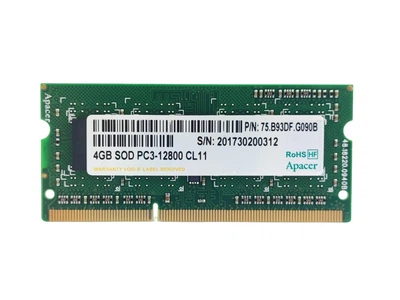 Оперативная память для ноутбука SODIMM Apacer DDR3 4Gb 1600MHz PC3-12800S (75.B93DF.G090B) 14906 Б/У