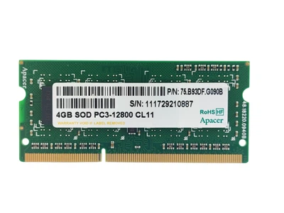 Оперативна пам'ять для ноутбука SODIMM Apacer DDR3 4Gb 1600MHz PC3-12800S (75.B93DF.G090B) 14914 Б/У