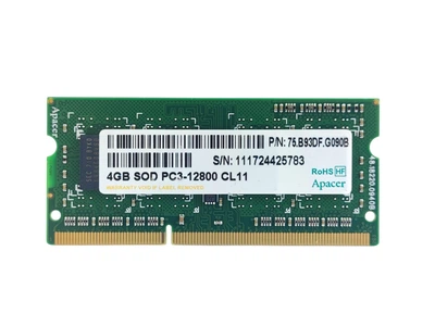 Оперативна пам'ять для ноутбука SODIMM Apacer DDR3 4Gb 1600MHz PC3-12800S (75.B93DF.G090B) 14885 Б/У