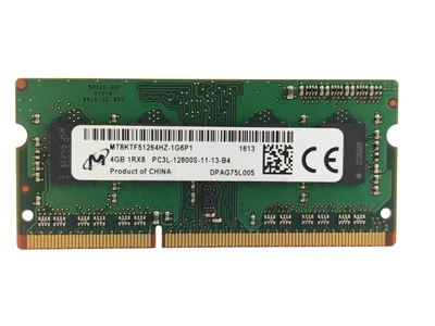 Оперативна пам'ять для ноутбука SODIMM Micron DDR3L 4Gb 1600MHz PC3L-12800S (MT8KTF51264HZ-1G6P1) 15062 Б/У