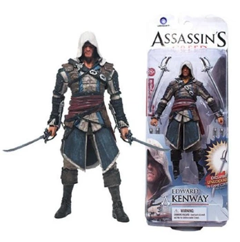 Фигурка игрушка Эдвард Кенуэй / Edward Kenway Assassin's Creed IV Black Flag — коллекционная подвижная детализированная action figure героя Эдвард Кенуэй из игры Ассасин Крид