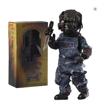 Коллекционная horror-фигурка Обожженный Чаки / Burnt Chucky Child's Play - экшн-кукла Good Guys Killer Doll с ножом, 12,5 см