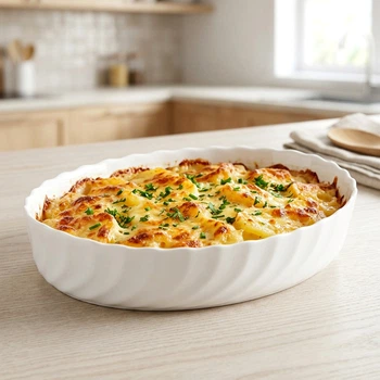 Форма для запекания овальная 36×28 см белая Smart Cuisine Trianon