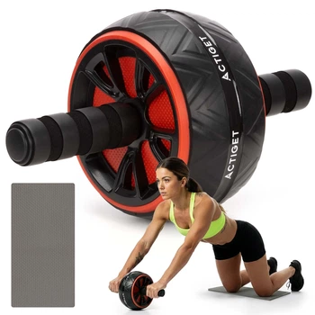 Ролик (гімнастичне колесо) для преса Actiget Ab Wheel ACT0111 Black/Red