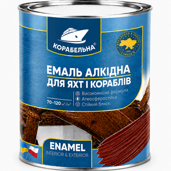 Эмаль алкидная Корабльная ПФ-115 Красно-коричневая 2,8кг