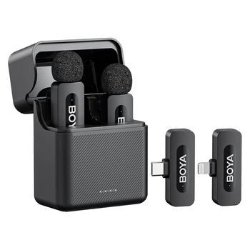 Микрофон беспроводной комбо iPhone Android Lightning Type-C двойной Boya BY-V3 Combo