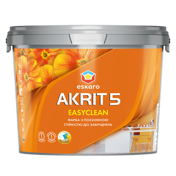 Акриловая матовая Akrit 5 Easyclean 2,85л