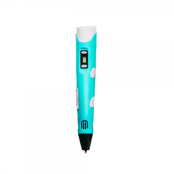 3Д ручка Pen-3 с 10 трафаретами c LCD дисплеем Синяя