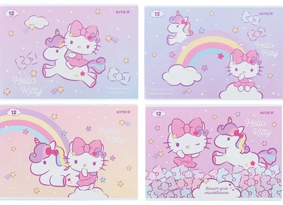 Набор альбомов для рисования Kite Hello Kitty на скобе 12 листов 20 шт (HK24-241)