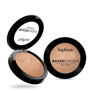 Запеченные румяна Topface Baked Choice Rich Touch с сатиновым финишем 002 Dazzling Бежево-розовый, теплый 5 г