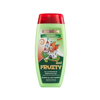 Детский шампунь-гель для душа Subrina Professional Kids Shower Gel & Shampoo Fruity 2 in 1 с фруктовым ароматом 250 мл