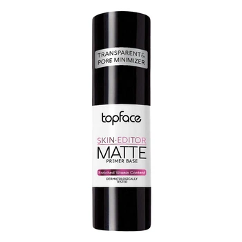 База під макіяж Topface Skin Editor Matte Primer Base для ідеально рівного тону обличчя 002 Прозорий 31 мл