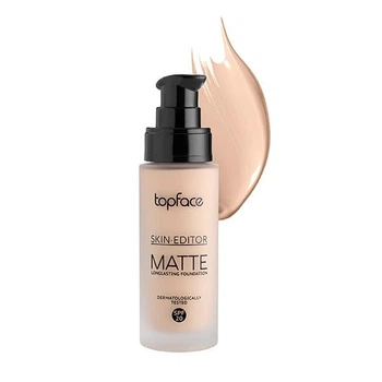 Тональний крем для обличчя Topface Skin Editor Matte Longlasting Foundation з матовим фінішем та щільним перекриттям 004 Beige Бежевий 32 мл