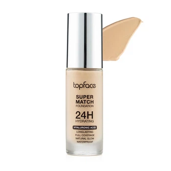 Тональный крем для лица Topface Super Match Foundation 24H Hydrating для увлажнения и идеального тона кожи 003 True Beige Бежевый, теплый 30 мл
