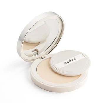 Пудра-фотошоп для лица TopFace Super Match Foundation для идеального тона кожи 002 Light Cream Светлый кремовый, нейтральный 10 г