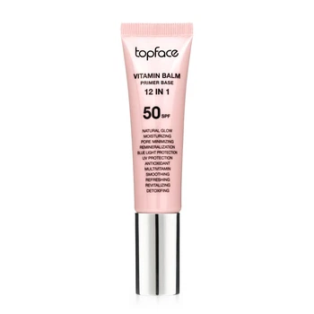 Праймер-основа для лица Topface Vitamin Balm Primer Base 12 в 1 SPF50 для ухода за кожей и сияющим макияжем 30 мл