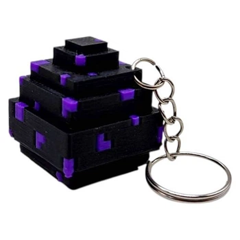 3D Брелок MINECRAFT Яйцо дракона брелок для ключей и рюкзака стильный подарок для фанатов