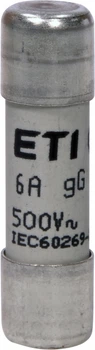 Запобіжник CH10x38 gG 6A 500V ETI (2651015)