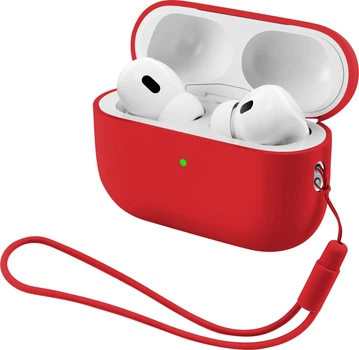 Чехол ArmorStandart Silicone Case with straps для Apple AirPods Pro 3 Red (ARM91285)