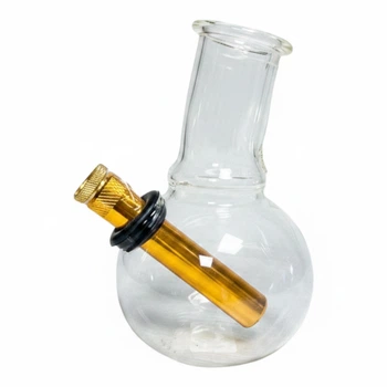 Мини-кальян-бонг Hukka стеклянный 13 см Classic Clear