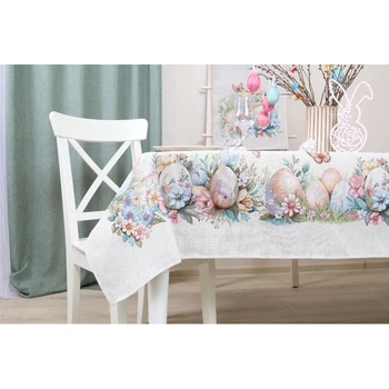 Скатерть 140 х 240 см Пасхальные яйца textile idea