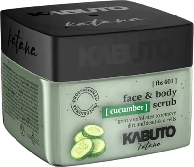 Скраб для лица и тела Kabuto Katana Face&body Scrub Cucumber 240 мл (8685077950926)