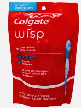 Одноразові міні-зубні щітки для свіжості Colgate Max Fresh Wisp