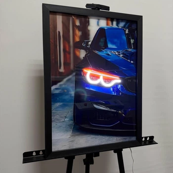 LED постер авто з підсвіткою із дизайном BMW M3