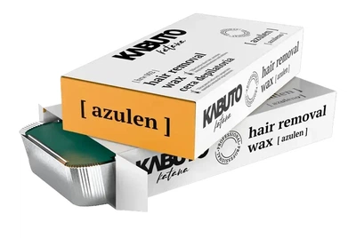 Віск для депіляції Kabuto Hair Removal Hard Wax Azulеn 500 г