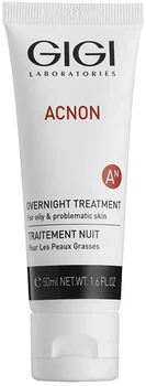 Крем для обличчя Gigi Acnon Overnight Treatment заспокійливий 50 мл (7290015443234)