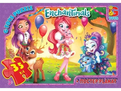 Пазл Enchantimals, G-Toys, 35 ел., EA 212