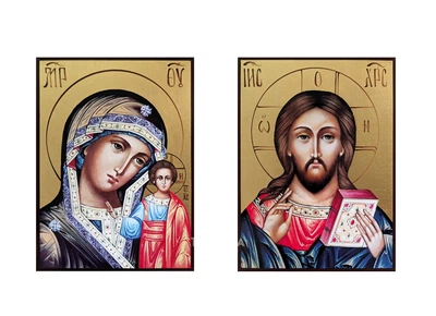 Икона Венчальной Пары 14 × 19 см