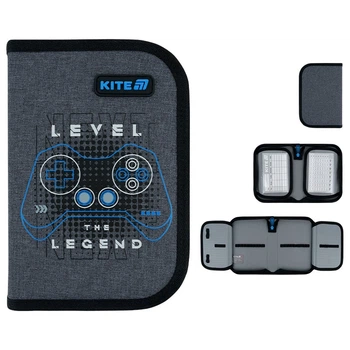 Пенал без наповнення Kite Level UP K26-622-6, 1 відділення, 2 відвороти